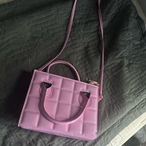 Shiny pink bag